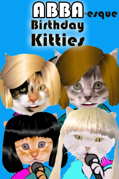 ABBA-esque Birthday Kitties