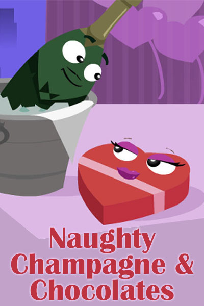 Naughty Champagne and Chocolates